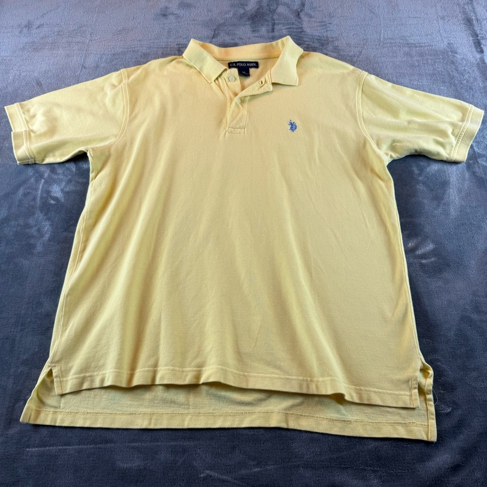 Polo by Ralph Lauren Men's Light Yellow Polo Shirt Size XL‎